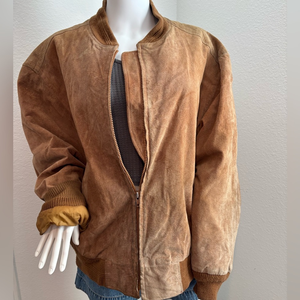 Leather Bomber Jacket